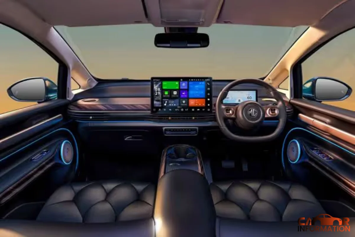 MG Windsor Pro cabin interior dashboard design