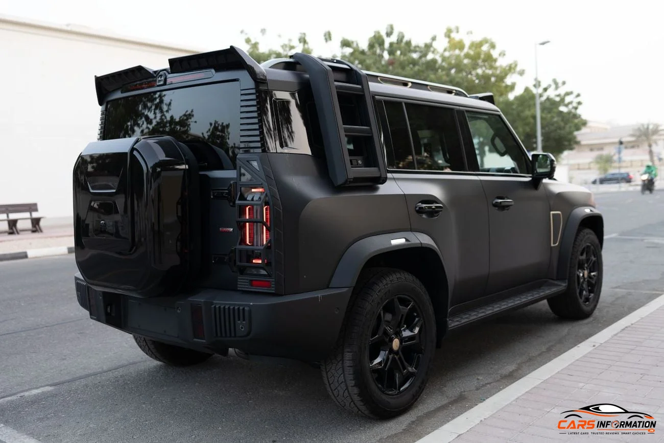 Jetour T2 off road rear profile styling