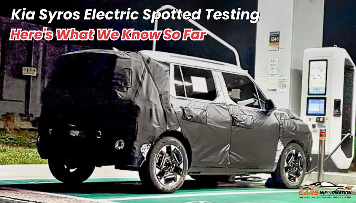 Kia Syros Electric Range Test engine bay performance specifications