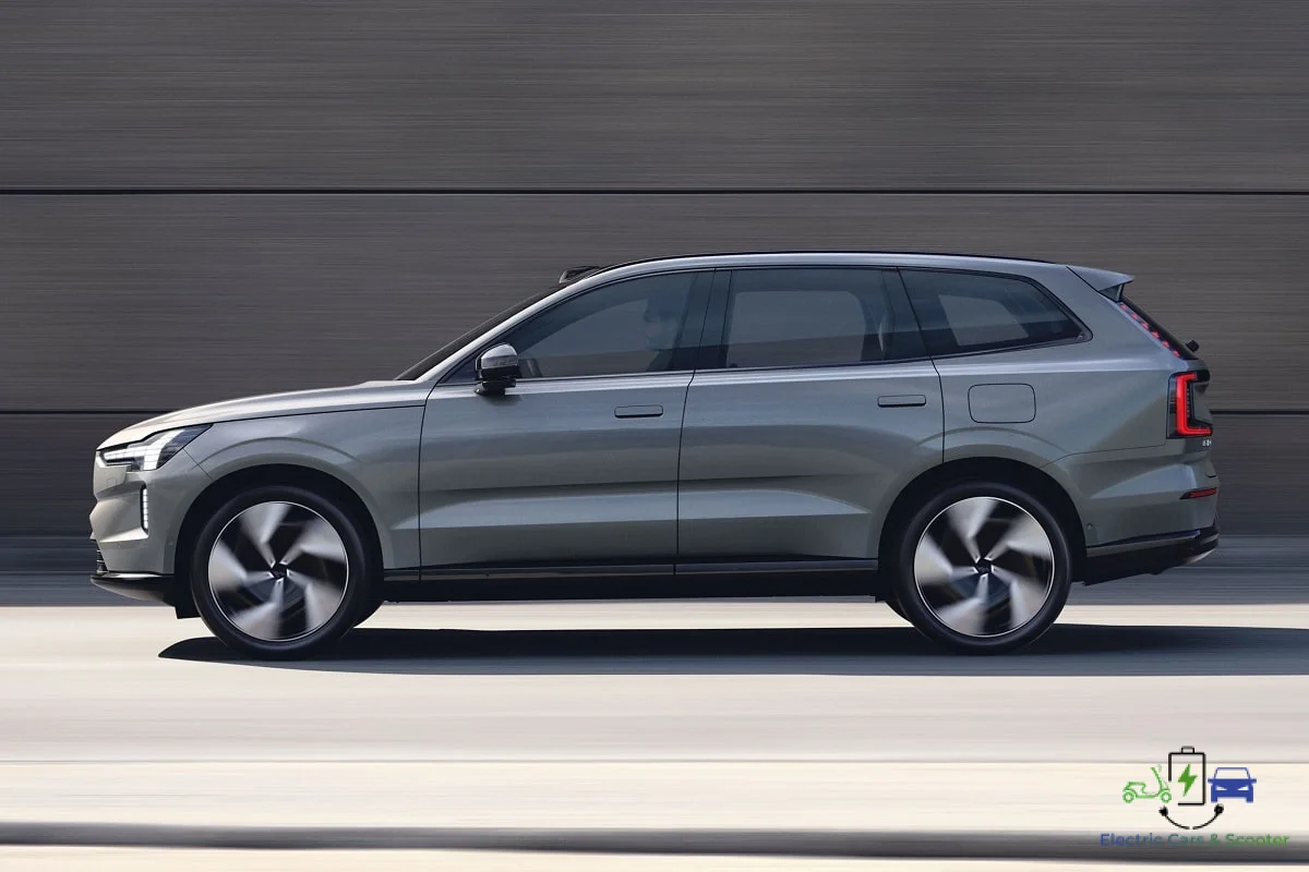 Volvo EX90 side profile alloy wheels design
